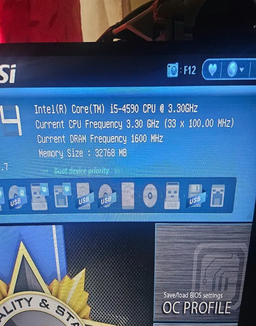 Základní deska H97 + Intel i5 4590 + 32GB RAM