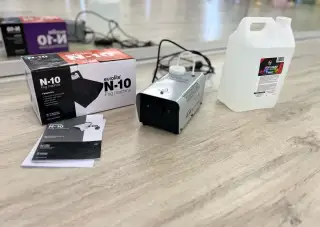 Eurolite N-10 mlhovač + Fog Liquid Heavy