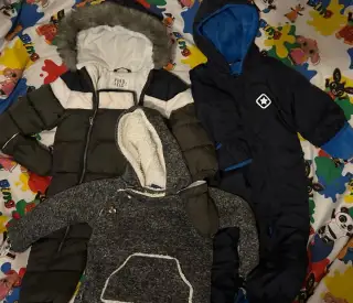 Kombinézy a bunda ( 12-18m)