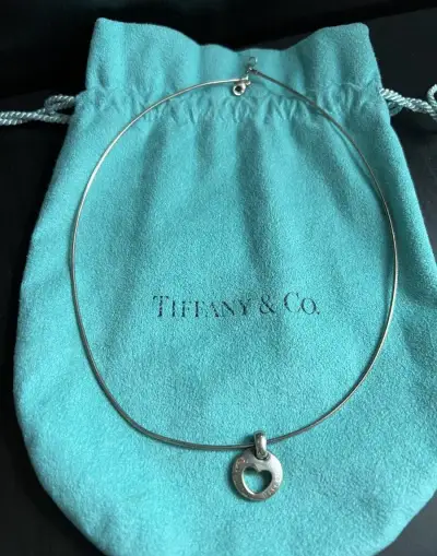 stříbrný náhrdelník Tiffany & Co. se srdíčkem