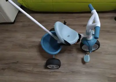 SMOBY 740331 Tříkolka BE MOVE s vodící tyčí, EVA kola, 15m+