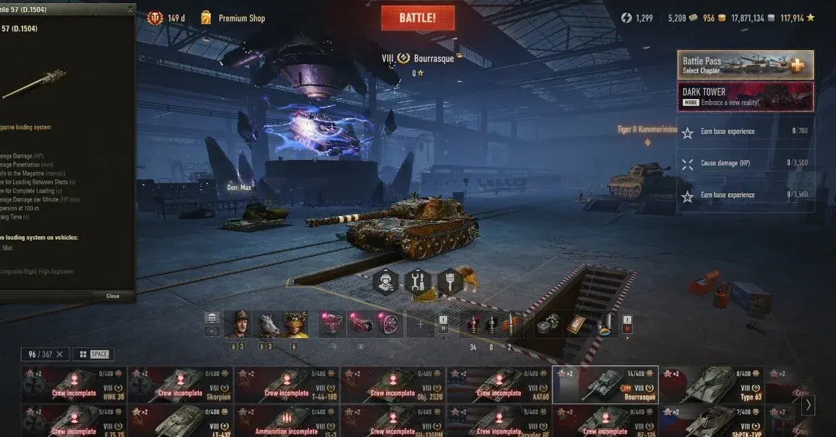 World of Tanks účet