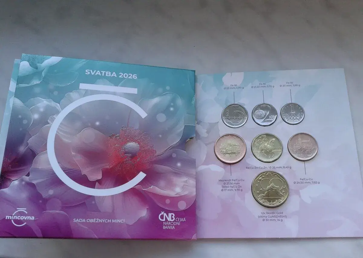 Sada oběžných mincí ČR 2026 Svatba