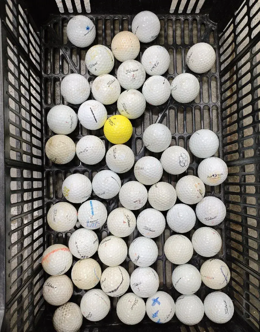 Golfové míčky Titleis stav 6/10