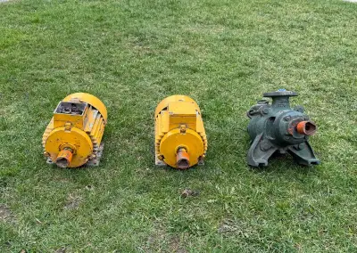Elektromotor a čerpadlo
