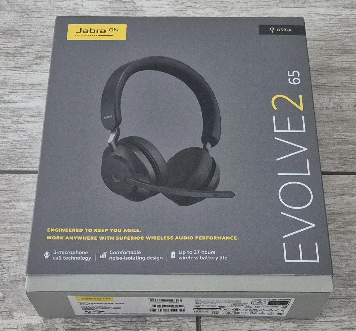 Jabra Evolve2 65 MS Stereo USB-A Black (nová / nepoužitá)