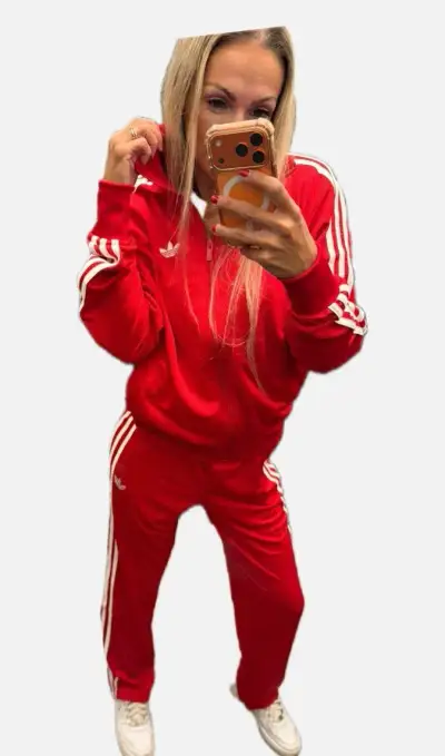 Tepláková souprava červená Adidas
