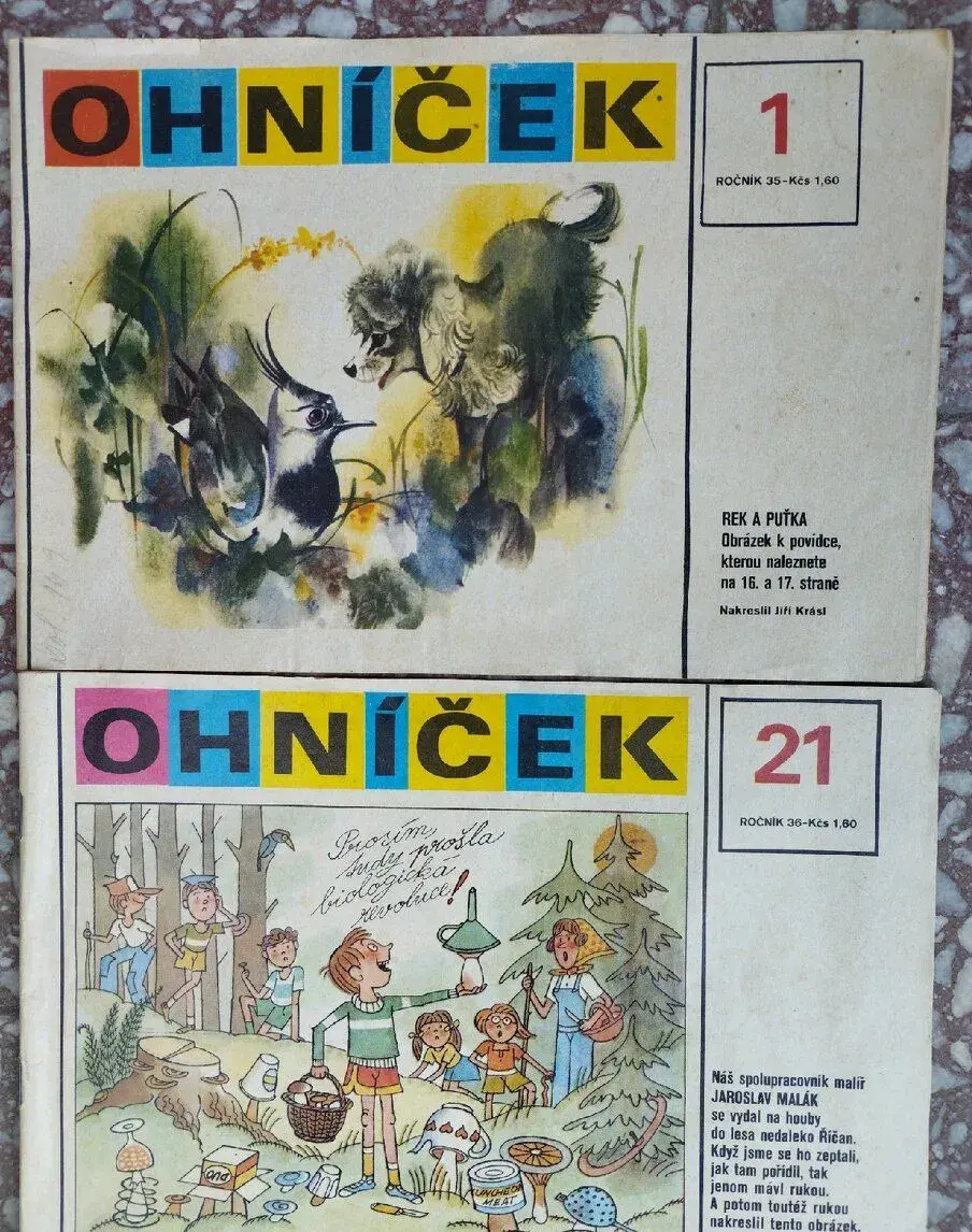Časopisy Ohníček ročník 35, 36