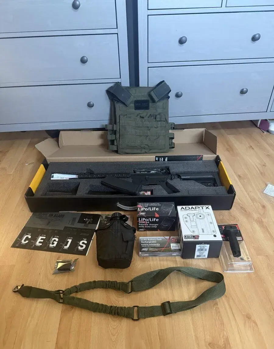 Kompletní Airsoft set M4 (Delta Armory) – stále v záruce