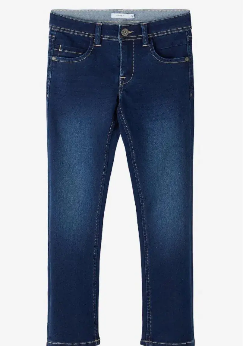 NAME IT Slimfit Džíny 'Silas', Tmavě Modrá - 3ks
