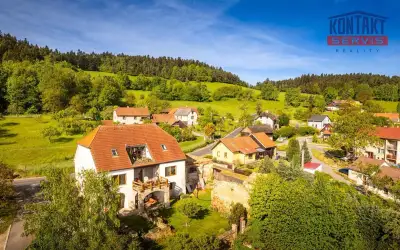 Prodej Schwarzenberské myslivny u Prachatic: 3 apartmány a b