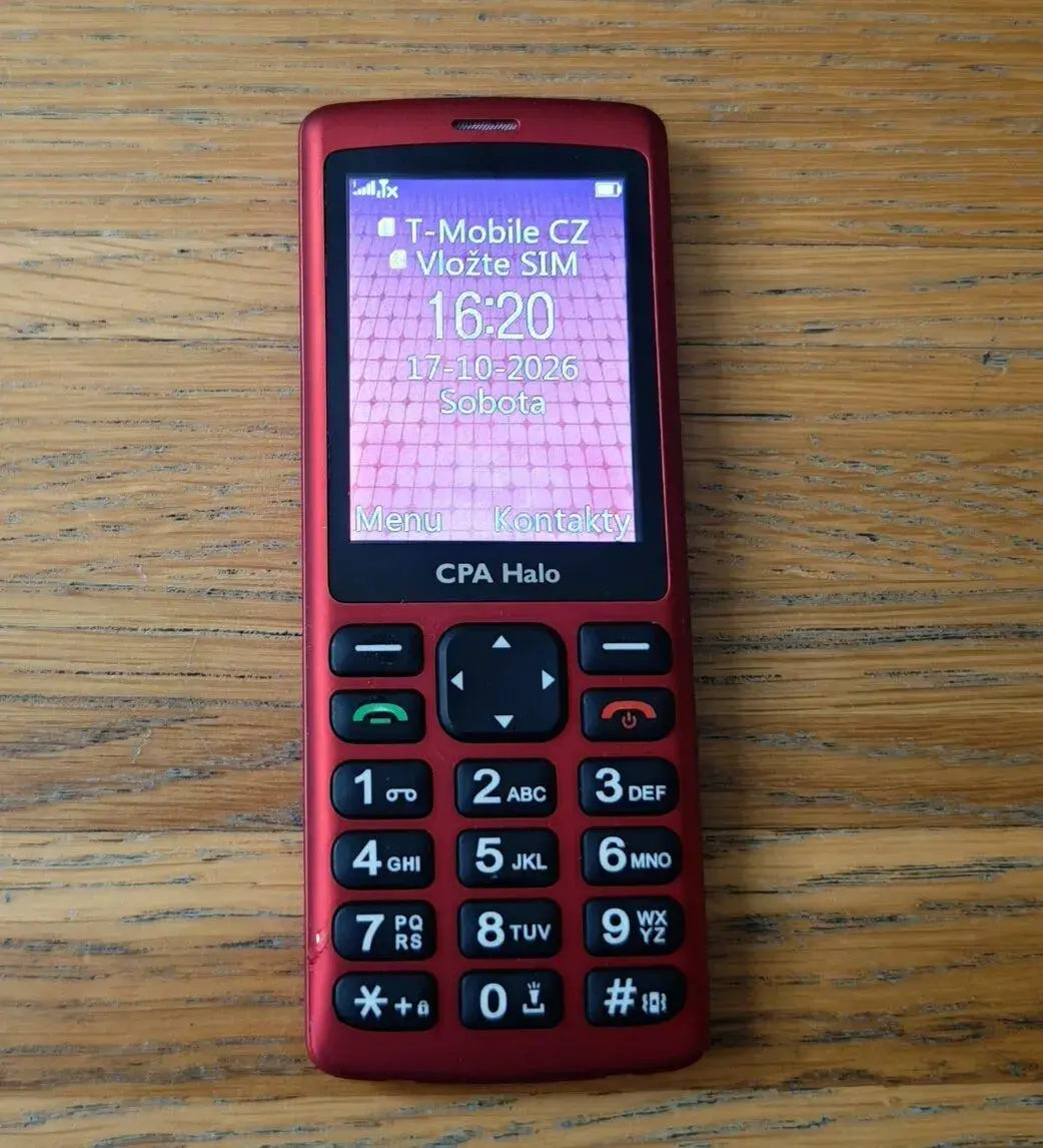 TLAČÍTKOVÝ MOBILNÍ TELEFON CPA HALO PLUS Z ROKU 2017