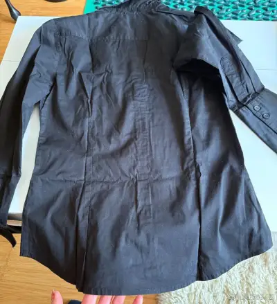 Černá košile, elegantní, dámská 38