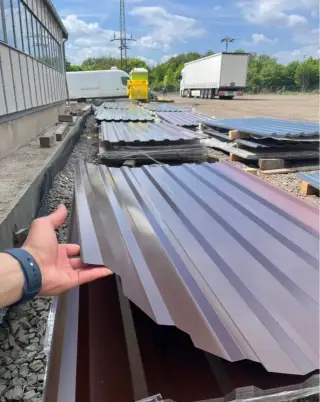 Trapézové plechy T18, Ral 8017 hnědá