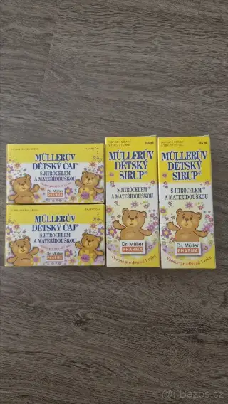 Mülleruv dětský sirup + čaj s Jitrocelem
