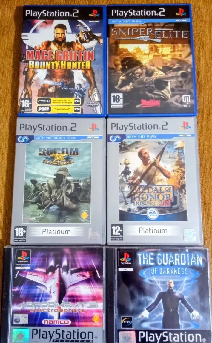 Originální hry na PS2 a PS1