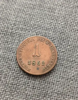 1 soldo 1862 V