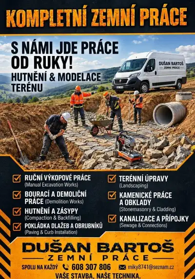 Dlažby -Výkopy - Kanalizace