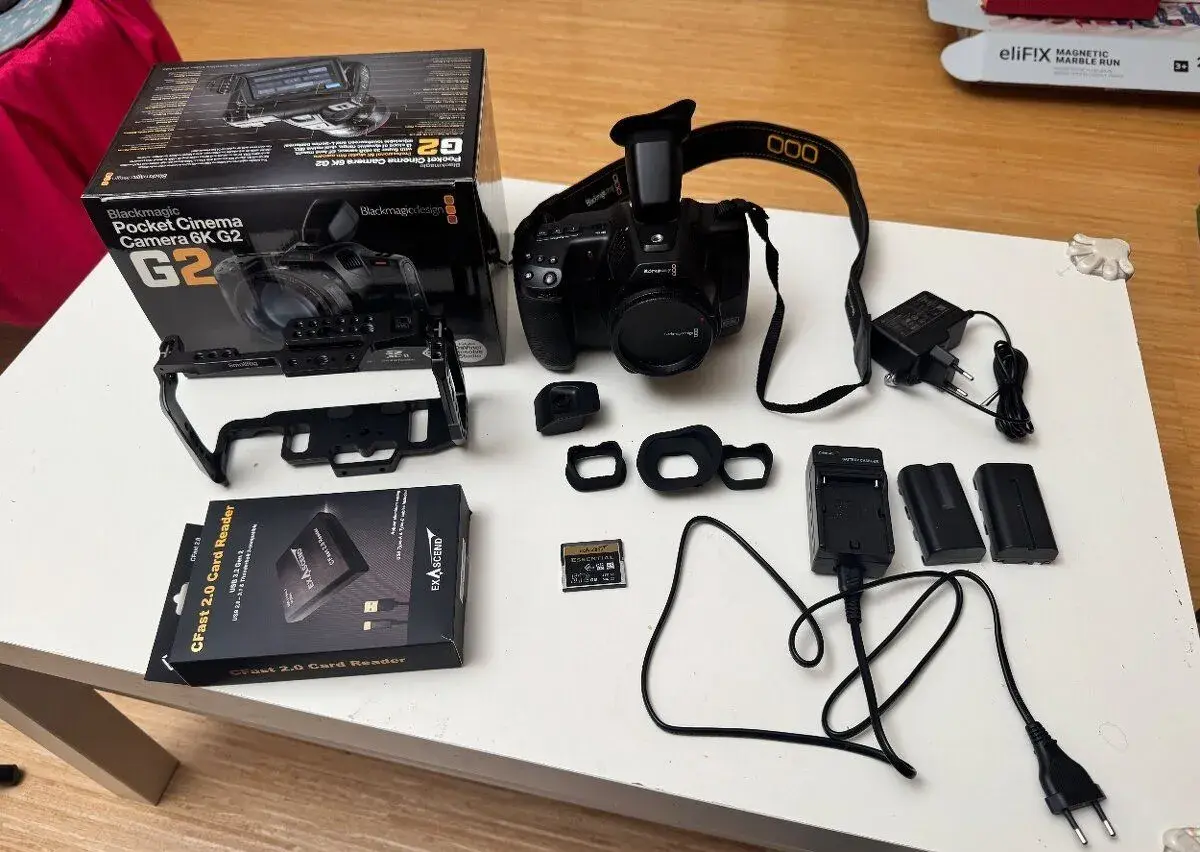 BMPCC 6K G2 + Pro EVF – nová nepoužitá, záruka do 10/2027