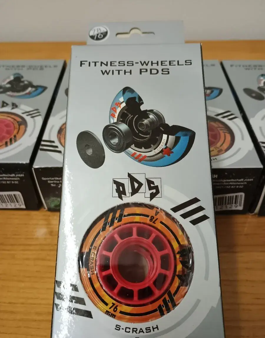NOVÁ inline kolečka S-CRASH 76 mm vč. PDS bez ložisek