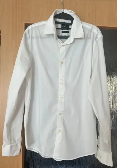 Košile bílá SISLEY slim fit vel. 42