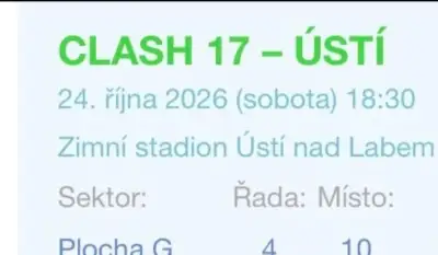 CLASH 17 (2x vstupenka na sezení)