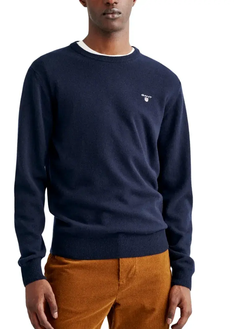 GANT NAVY BAVLNĚNÝ KRÁSNÝ PÁNSKÝ SVETR L(L-XL)