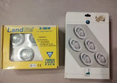 Sada NEPOUŽITÝCH 8 kusů bodových světel do podhledu
