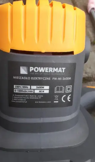 Elektrické míchadlo stavebních směsí, 2600W