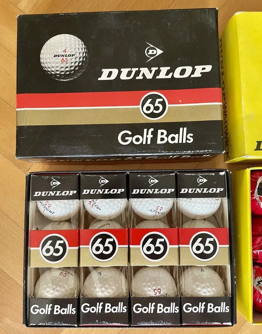 Retro Golfové Míčky Dunlop 65 12ks