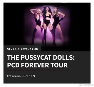 Pussycat Dolls 2x stání “u pódia” Fast track