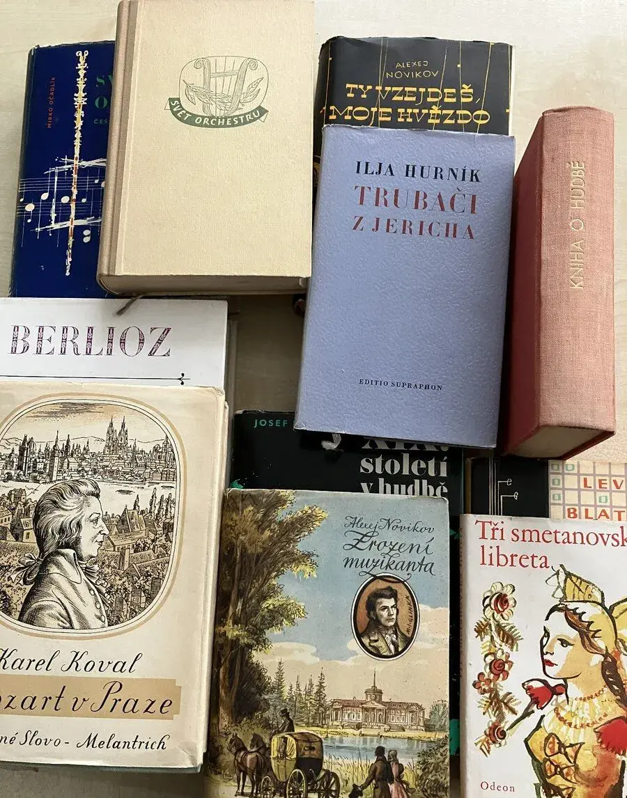 Bedýnka knížek o hudbě