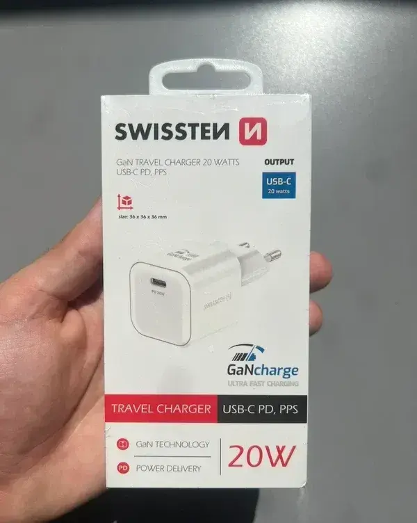 Nabíječka USB-C Swissten 20W