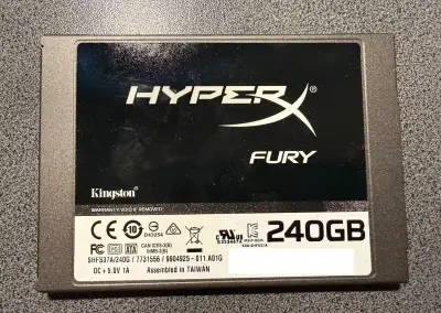 SSD Kingston HyperX Fury 240GB SATA III – 95 % zdraví