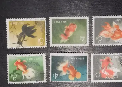 1960 ČÍNA - GOLDEN FISH (6ks)