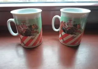 Retro hrnky Velká pardubická 1987 Epiag Loket Československo