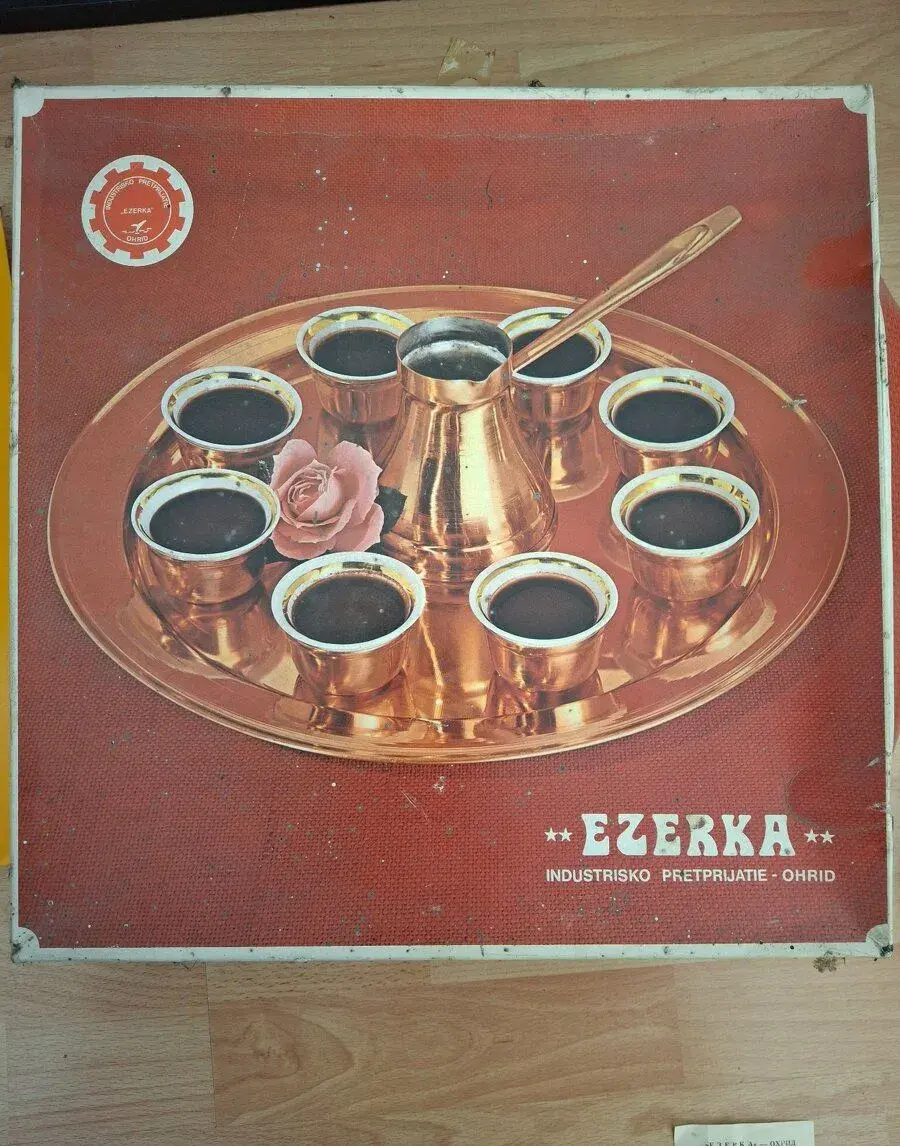 Velká retro kávová džezva Ezerka - 80.léta / nová