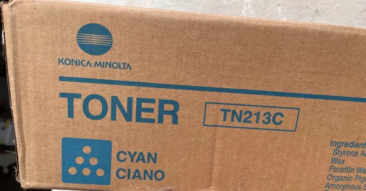 Toner konica minolta modrý 2x TN213C