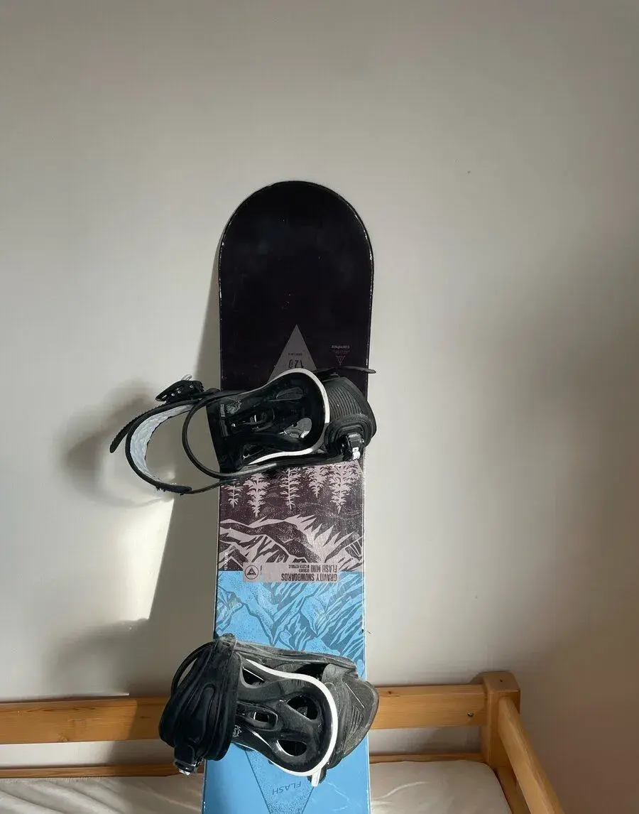 Dětský snowboard Gravity Flash Mini 120 cm + vázání Gravity