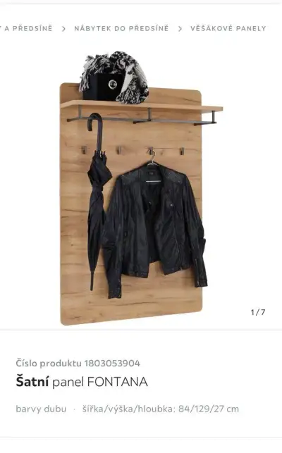 Nástěnný věšák