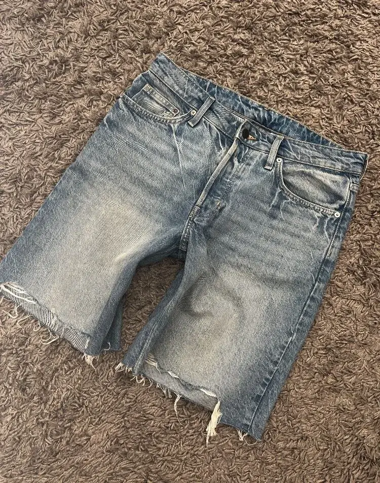 Džínové baggy bermudy nízký pas H&M, vel. 38/M