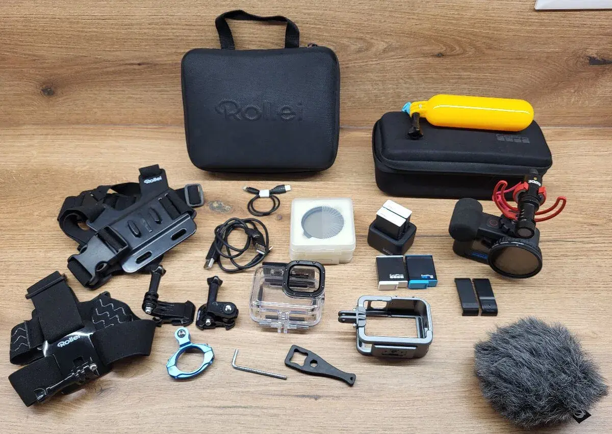 GoPro HERO 12 + MediaMod + Rode Mic + filtry