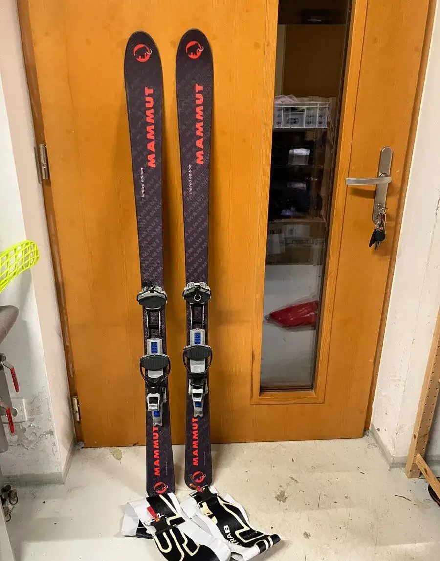 Dětské skialpy 150 cm+vazani+pasy