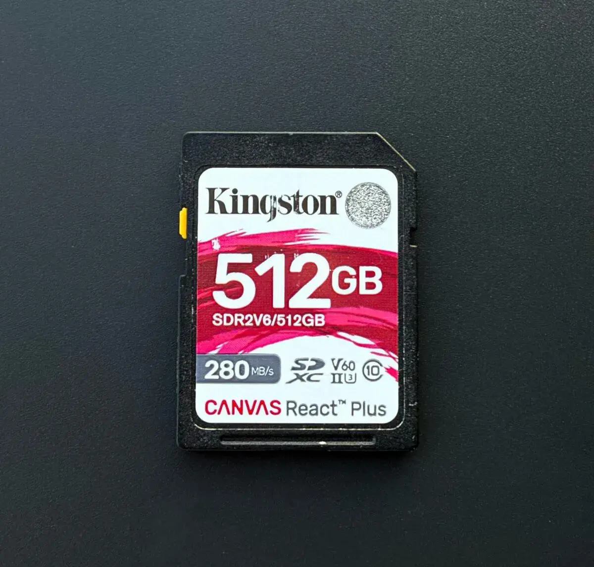 Kingston SDXC 512GB Canvas React PLUS V60