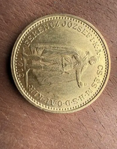 Zlatá mince 20 corona Uherská ražba