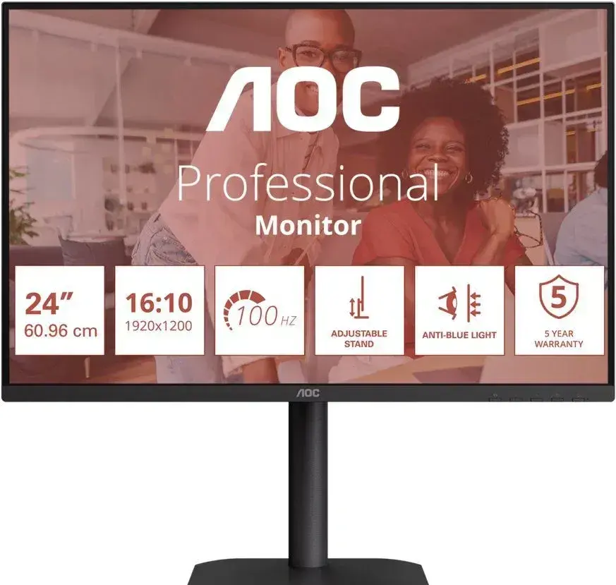 24" AOC X24E4U,IPS,USB HUB,záruka