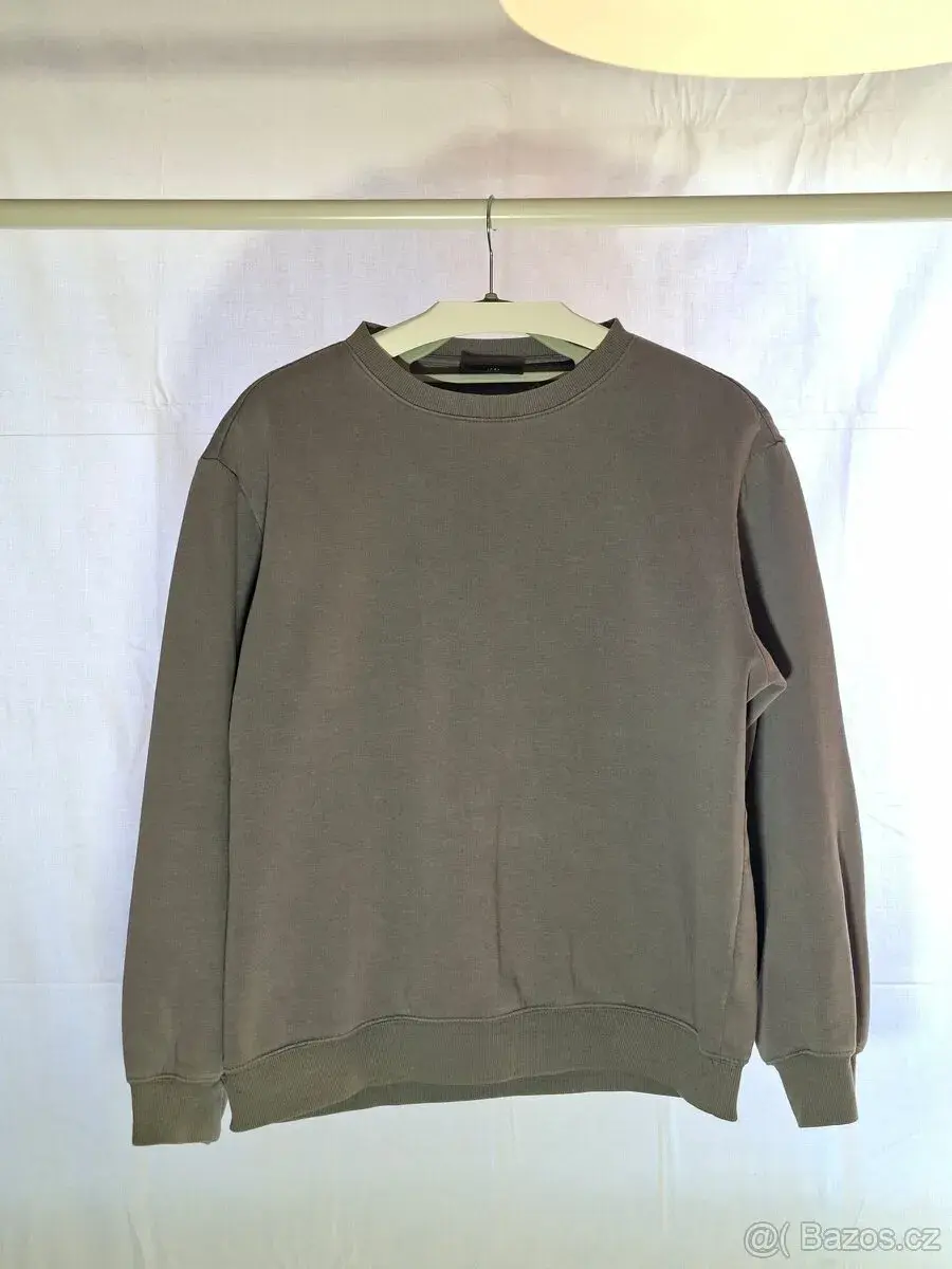 Šedá mikina H&M bez kapuce velikost M