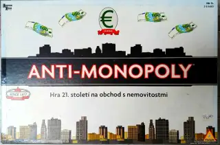 Desková hra Anti-Monopoly (kompletní)