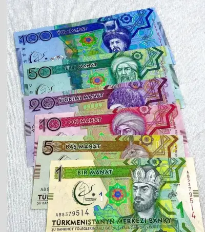 Set všech bankovek Turkmenistánu, 2020, UNC