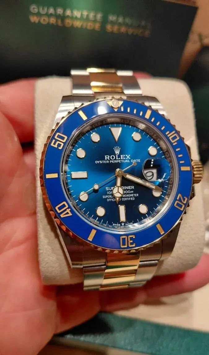 ROLEX Submariner Bicolor Blue 41mm, 18K, Steel, BLUESY